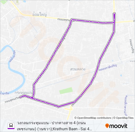 6033 bus Line Map