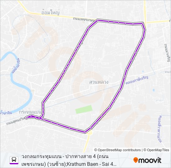 6033 bus Line Map