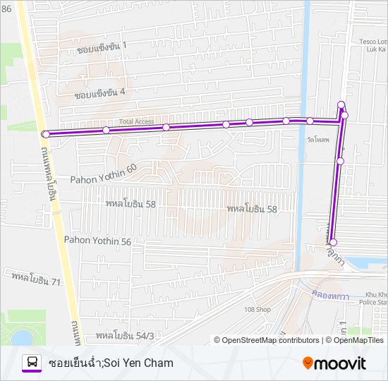 6046 รถบัส แผนที่สายรถ