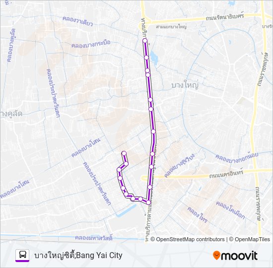 6054 รถบัส แผนที่สายรถ