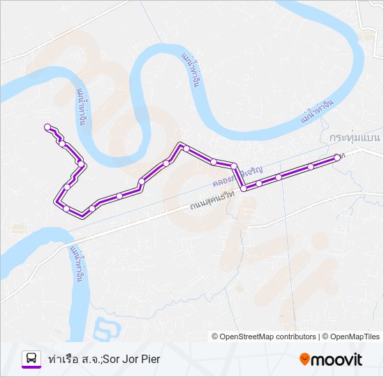 6055 bus Line Map