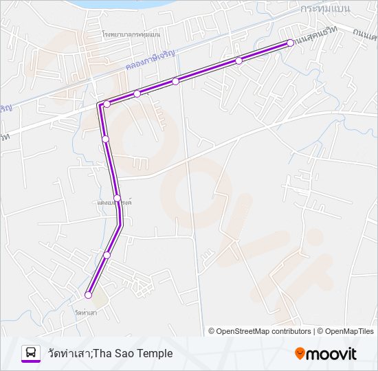 6055 รถบัส แผนที่สายรถ