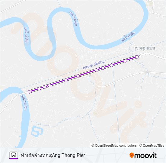 6055 bus Line Map