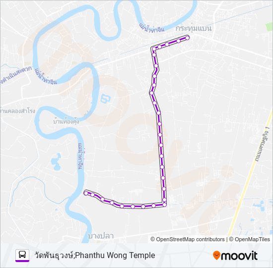 6057 bus Line Map