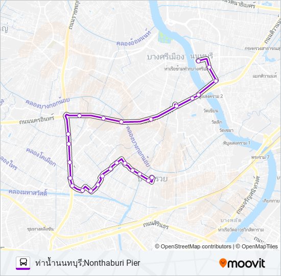 6162 bus Line Map