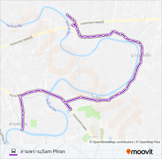 8335 รถบัส แผนที่สายรถ