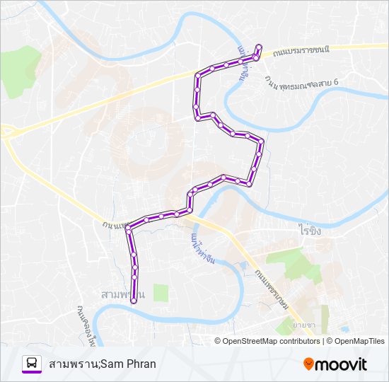 8335 รถบัส แผนที่สายรถ