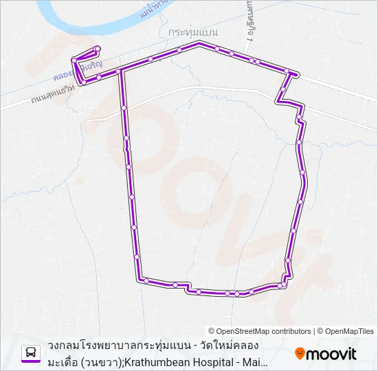 8343 รถบัส แผนที่สายรถ