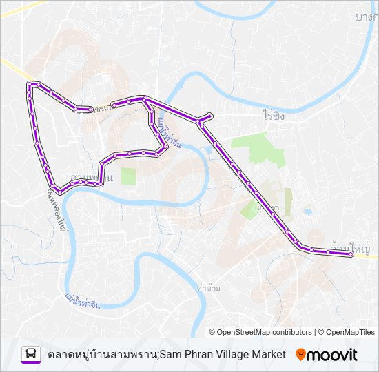 8348 รถบัส แผนที่สายรถ