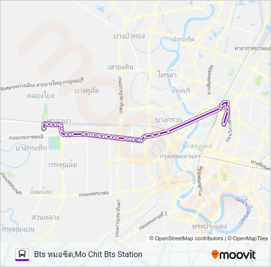 Y70E Bus Line Map