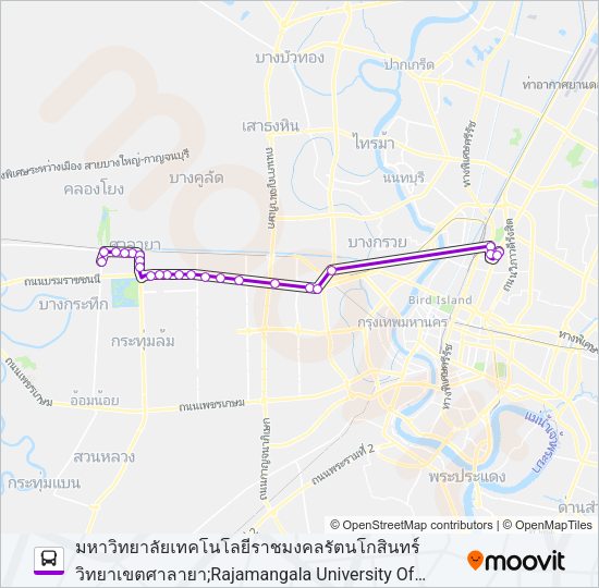 Y70E รถบัส แผนที่สายรถ