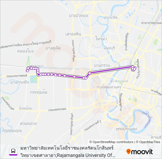 Y70E Bus Line Map