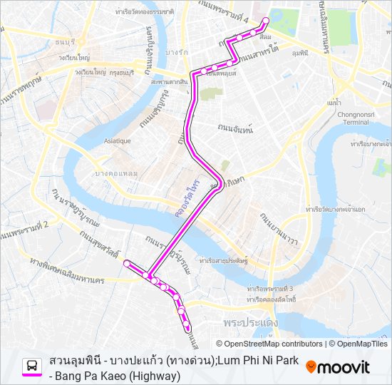 ต.29 รถบัส แผนที่สายรถ