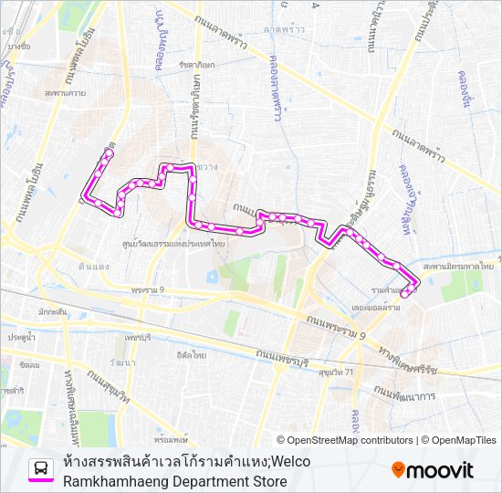 ต.45 Bus Line Map
