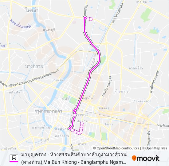 ต.65 รถบัส แผนที่สายรถ