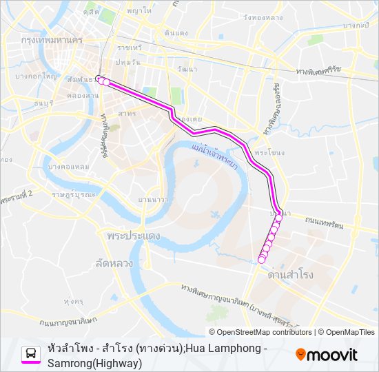 ต.68 รถบัส แผนที่สายรถ