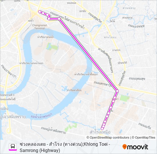 ต.68 bus Line Map