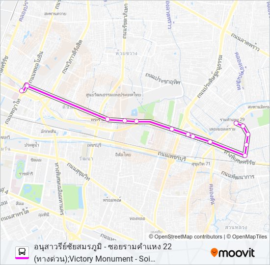 ต.70 bus Line Map