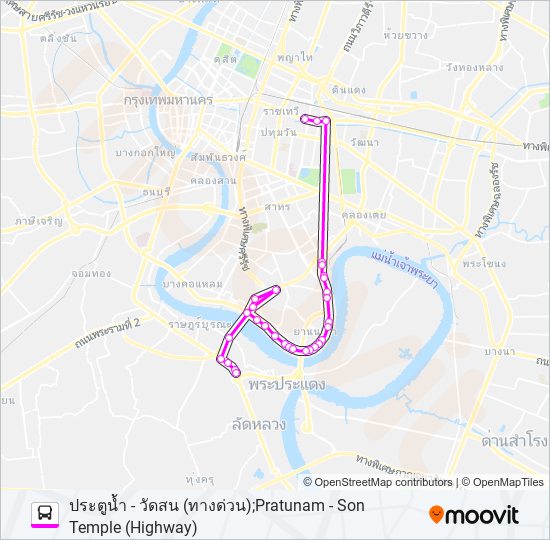 ต.71 bus Line Map