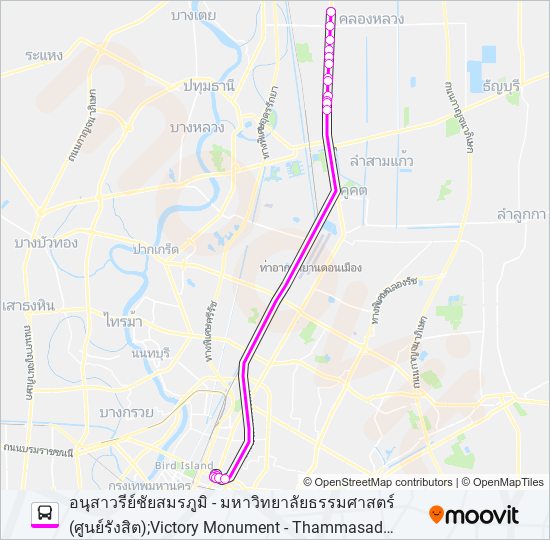 ต.85 bus Line Map