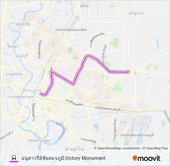 ต.91 bus Line Map