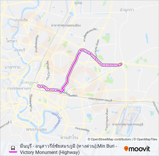 ต.93 รถบัส แผนที่สายรถ