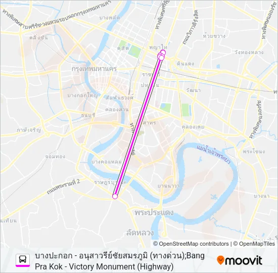 ต.104 Bus Line Map