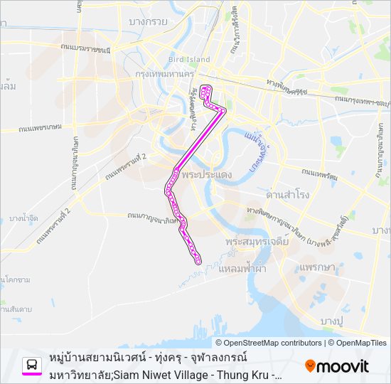 ต.124 Bus Line Map