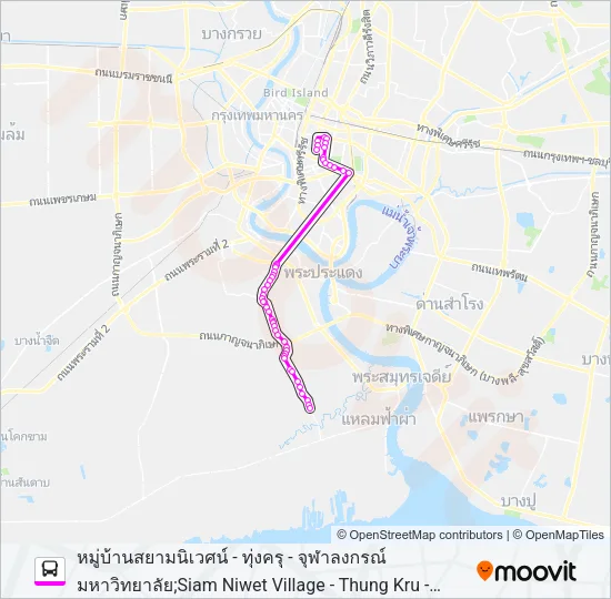 ต.124 Bus Line Map