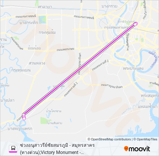 ต.127 รถบัส แผนที่สายรถ