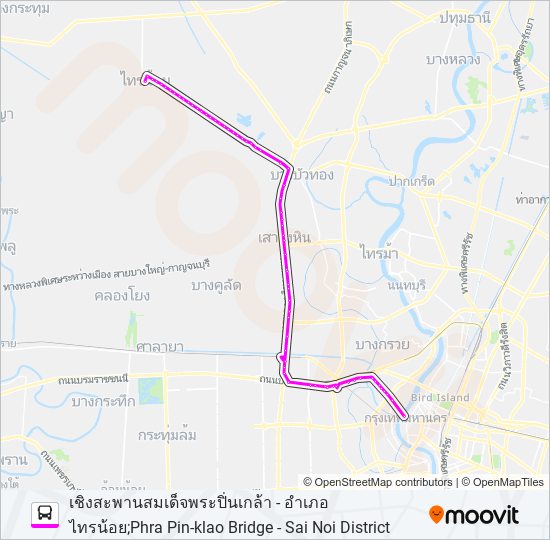 ต.133 bus Line Map