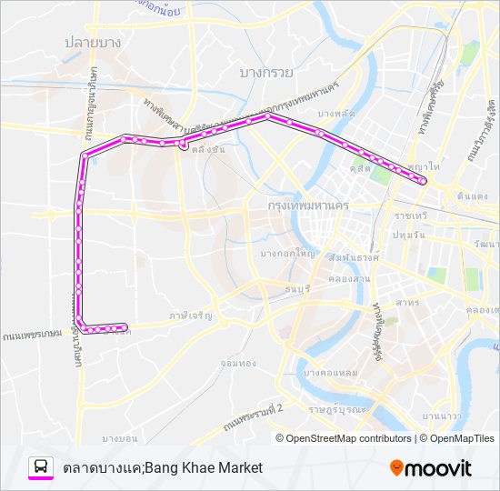 ต.158 รถบัส แผนที่สายรถ