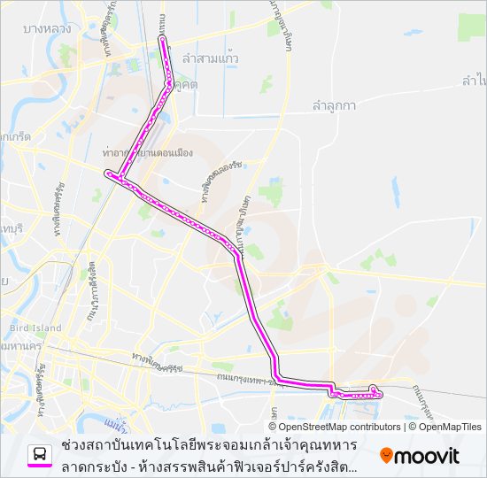 ต.554 bus Line Map