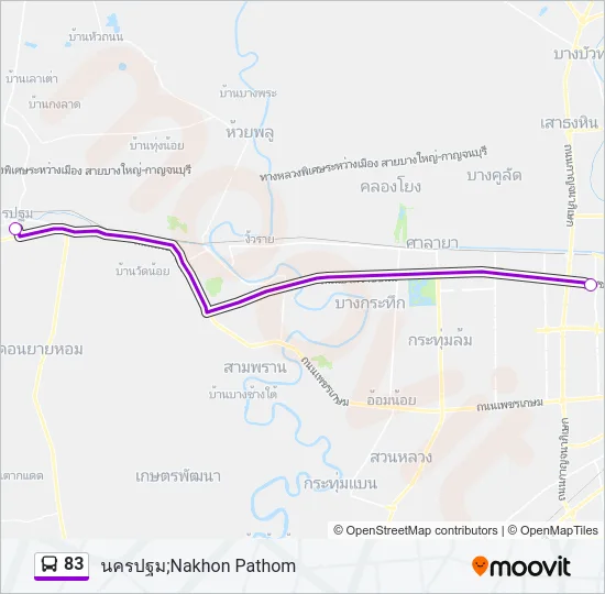 83 Bus Line Map