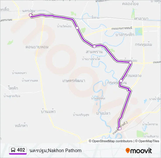 402 Bus Line Map