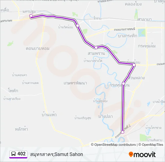 402 Bus Line Map