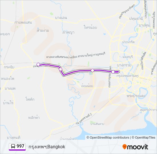 997 รถบัส แผนที่สายรถ