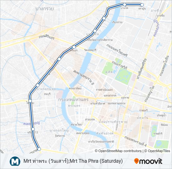 BLUE รถไฟใต้ดิน แผนที่สายรถ
