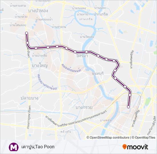 PURPLE metro Line Map