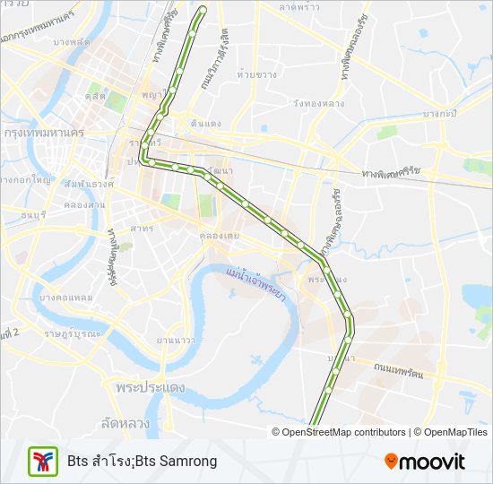SUKHUMVIT SkyTrain แผนที่สายรถ