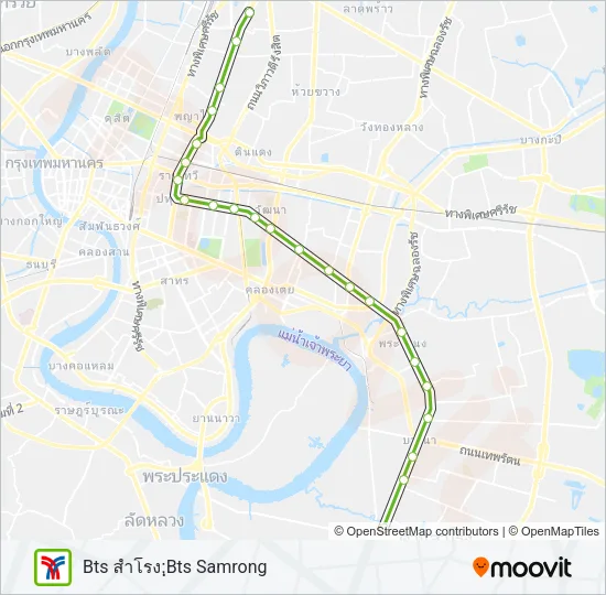 SUKHUMVIT SkyTrain แผนที่สายรถ