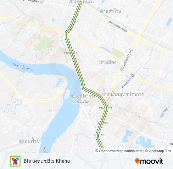 SUKHUMVIT SkyTrain แผนที่สายรถ