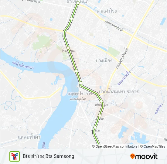 SUKHUMVIT SkyTrain แผนที่สายรถ