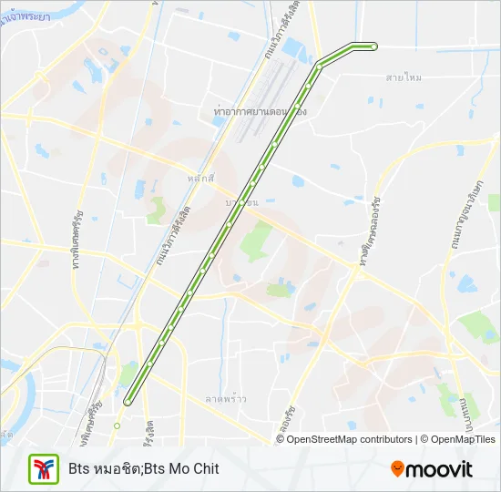 SUKHUMVIT SkyTrain แผนที่สายรถ