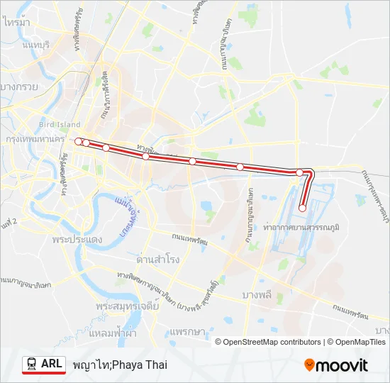 ARL Train Line Map