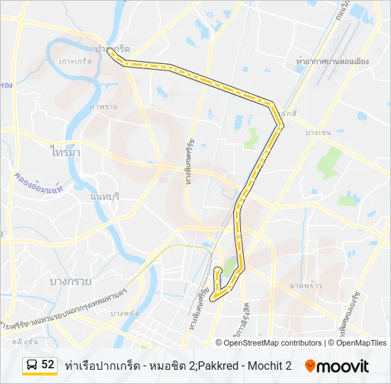 52 Bus Line Map