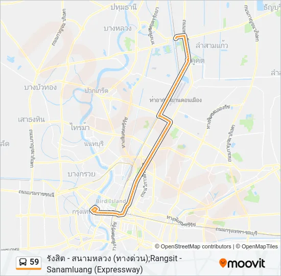 59 Bus Line Map