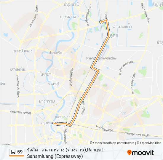 59 Bus Line Map
