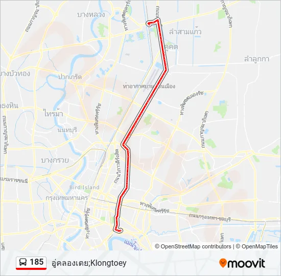 185 Bus Line Map