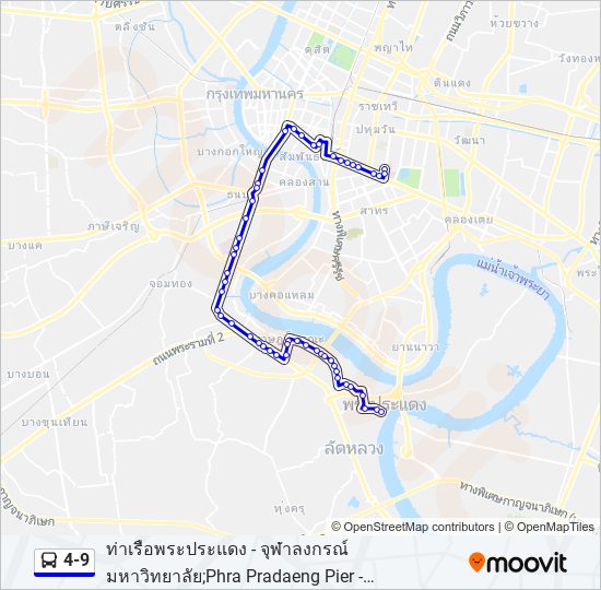 4-9 รถบัส แผนที่สายรถ